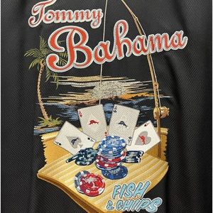 Tommy Bahama Fish & Chips Camp Shirt XLT